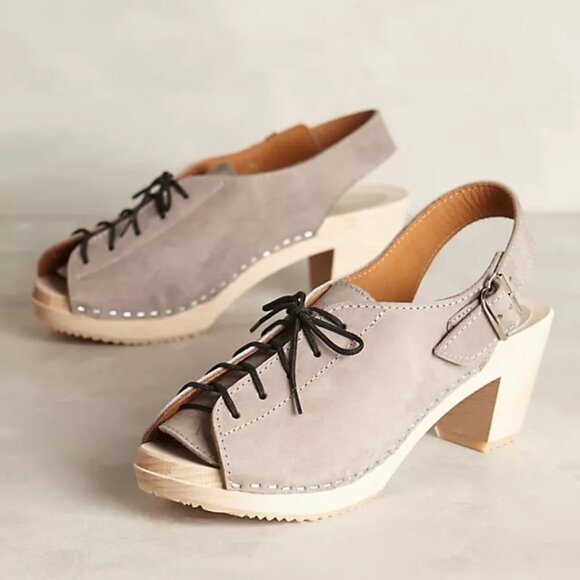 Nina Z Shoes - Nina Z Clog Slingback Lace-up EUC